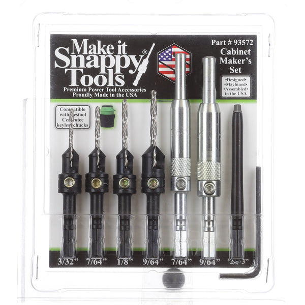 Buy Snappy Tools 4-Piece Cabinet Makers Set Fits Festool Centrotec Chucks  at Prime Tools for only $ 68.99