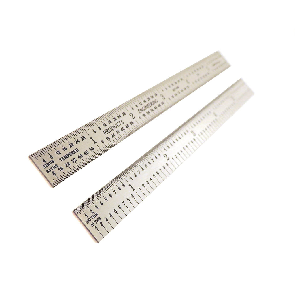 Buy PEC Tools USA 6 Flexible Stainless 5R Machinist Engineer ruler / rule  1/64, 1/32, 1/10, 1/100 at Prime Tools for only $ 19.99