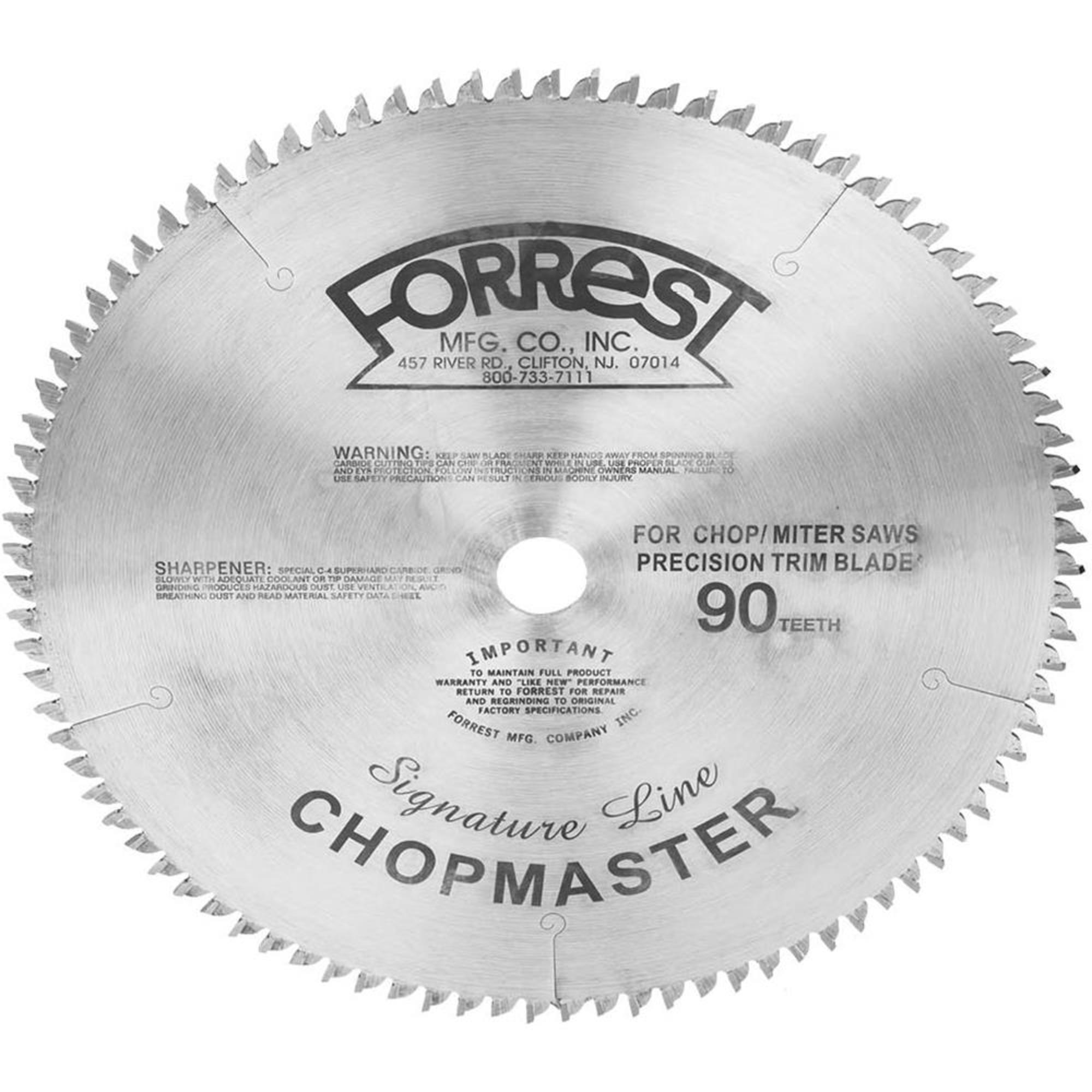 Forrest CM12806115G Chopmaster 12-Inch 80 Tooth PTS   Flat 8-Inch Kerf Saw Blade with 1-Inch Arbor - 2