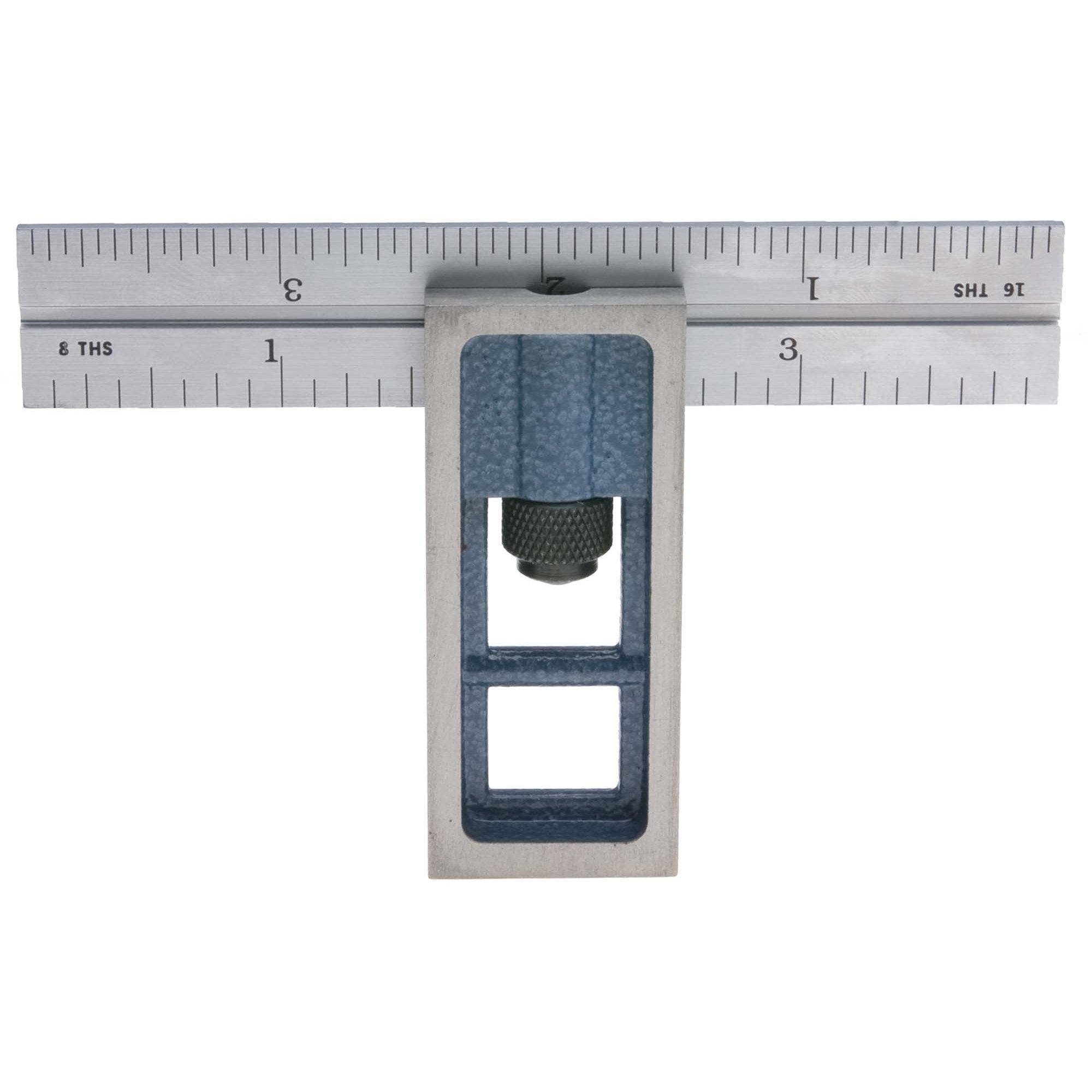 PEC Tools 12 300 mm English / Metric black chrome, high contrast  machinist ruler with markings .5mm, mm 1/32 and 1/64
